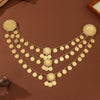 Kurdish Body Jewelry Arabic Gold Color Metal Coin Chain Tassel Bib Necklace Women's Party Wedding Clothing Accessory - Image 2