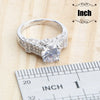 White Zircon Bridal Jewelry Sets Silver Jewelry Wedding Ladies Rings Bracelets Earrings Pendant Necklace For Women Set - Image 5