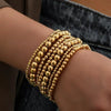 Five-Piece Resin Bead Bracelet Set with Round Charms and Elastic Bands - Image 17