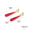 Anime Frieren: Beyond Journey's End Red Earrings Frieren At The Funeral Frieren stud Earrings Pendant Frieren Elf Cosplay Gift - Image 8