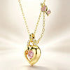 Heart Lock Key CZ Jewelry Set Women Melting Heart Pendant Necklace Imitation Pearl Bracelet Earrings Valentine Love Gift - Image 19