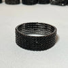 Vintage Black Crystal Elastic Bracelets for Women Bling Rhinestone Stretch Wristband Cuff Bangle Bridal Wedding Jewelry - Image 16