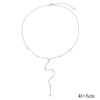 Sparking Sexy Star Charm Y Shape Long Necklace For Women Gold Color Plated Lariat Tiny Chain Wedding Jewelry - Image 10