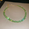 Colorful Rhinestone Choker Necklace with Multiple Color Options - Image 9
