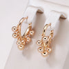 Glossy Ball Tassel Earrings for Women Rose Gold Color Dangle Earrings Modern Wedding Party Daily Jewelry - Image 1
