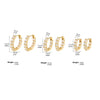 Cubic Zirconia Huggie Cartilage Hoop Earring Set 6 Pieces - Image 13