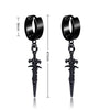 Rock Punk Stainless Steel Black Dangle Pendant Punk Minimalist Hanging Woman's Drop Earring for Man Piercing Ear Jewelry - Image 12