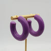 Really Pretty Multicolor Green Purple Yellow Red Resin Acrylic Circle Chunky Hoop Earrings For Women - Image 16