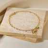Coconut Palm Tree Birthstone Anklet Gold Plated Stainless Steel Chain Anklets For Women Summer Jewelry Birthday Gift - Image 3