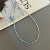 Tiny Colorful Seed Bead Choker Necklace - Image 33