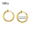 10Pcs Stainless Steel Without Ear Holes Clip Hoops Without Drilling Earring For Earring Lip Ring Fake Cartilage Earrings Jewelry - Image 10