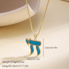π Symbol Pendant Necklace For Women Men Copper Clavicle Chain Jewelry Accessories Gift - Image 2