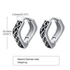 Punk Viking Hoop Earrings for Men Boys,Vintage Celtic Knot Stainless Steel Huggies Earrings,Hip Hop Cool Street Jewelry Gifts - Image 15