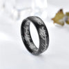 6MM Stainless Steel Laser Engraving Couples Wedding Rings, Men And Women Movie Jewelry Gifts - Image 5