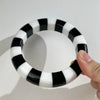 Color-Blocked Striped Resin Bracelet Minimalist Dopamine-Hunting Girl Color Palette Stylish Charm Women's Layered Jewelry - Image 7