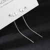 Silver Color Asymmetric Big Dipper Earrings for Women Zircon Long Tassel Chain Dangle Earrings Wedding Jewelry - Image 7