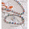 NiNice 316L Stainless Steel Necklace Colorful Cubic Zirconia Bracelet Set Shiny Stylish Design Jewelry Whole - Image 6