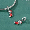 Silver Charm Pendant Christmas Stocking Cat Gingerbread Man Reindeer Bead Fit Bracelet Bangle Woman Jewelry - Image 6