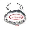 Vintage Virgin Mary and Jesus Exorcist Holy Card Hand Woven Adjustable Bracelet for Men's Religious Jewelry - Image 2