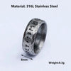 Men's 316L Stainless-Steel Rings Retro Odin Viking Rune for Teen Ring Amulet Jewelry Gift - Image 6