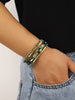Charm Crystal Stone Beaded Leather Bracelet for Women Retro Metal Tube Handmade Braided Multilayer Wrap Bracelets Jewelry - Image 2