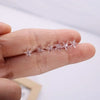 Transparent Resin Ear Studs Invisible Anti-allergic Plastic Earrings Anti-blocking Needles Heart Flower Rings Jewelry - Image 6