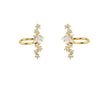 A Girl 1Pcs Stars Five-Pointed Star Zircon Earring Flowers Inlaid No Ear Hole Ear Clip on Earring for Girl Women Gift - Image 11