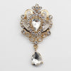 Retro Water Drop Diamond Brooch Detachable Women's Clothing Accessories - Image 12