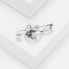 Rhinestone Butterfly Pins for Women Unisex Shiny Glass Musical Note Brooches Event Party Backpack Decoration Clothes Accessories - Image 4