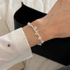 Silver Bracelet Bangle Vintage Open Lock Geometric Punk For Woman Girl Jewelry Gift - Image 13
