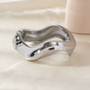 Exaggerated Silver Color Wide Geometric Irregular Cuff Bangles Women Punk Spring Open Bangle Bracelets Chunky Statement Jewelry - Image 21