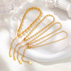 Stainless Steel Boho Ball Beaded Chain Anklet for Women, Gold Plated Simple Foot Ankle Bracelets, on Leg Jewelry - Image 4