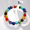 7 Chakra Bracelets Bangles Stone Tiger Eye Bead Yoga Balance Bracelet Men Buddha Prayer Jewelry pulseira masculina - Image 5