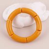 Colorful Acrylic Tube Bead Bangle with Elastic Fit - Image 17