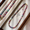Bohemia Candy Color Stone Beads Beaded Necklace for Women Gold Plated Brass Strand Chokers - Image 2