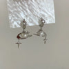 Stainless Steel Star Planet Pendant Earrings Necklace for Women Imitation Pearl Drop Earrings Jewelry Gifts - Image 8