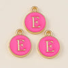 10pcs Rose Red Color Cute Double Sided Mini Alphabet 26 Letters Charm Pendants for Name Jewelry Necklace Bracelet Earring - Image 27