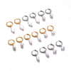 Simple Elegant Stainless Steel Earrings Imitation Pearl Hoop Earrings Charm Women's Party Jewelry - Image 1