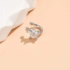 Crystal Flower Ear Cuffs in Gold-Tone or Silver-Tone - Image 3