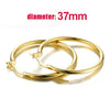 Big Hoop Earrings For Women Minimalist Circle Classic Cartilage Earring Rose Gold Color Hoops Jewelry - Image 12