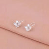 Minimalist Zircon Flower Stud Earrings for Women Cute Metal Floral Plant Earrings Casual Party Jewelry Accessories Gifts - Image 4
