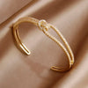 Classic Zirconia Cross Charm Bracelets for Women Jewelry Elegant Bangle - Image 7