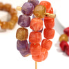 Acrylic Geometric Bead Bracelet with Elastic Stretch Fit - Image 5