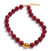 Multi-color Resin Round Beads Chain Statement Necklace Bracelet Stainless Steel Handmade Daily Jewelry Gift - Image 10