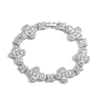 Hecheng, Light Golden Plated CZ Stone Ladies' Jewelry Flower shaped Star Splicing Bracelet Necklace 1 Piece - Image 7