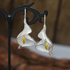 Blooming Flower Hook Earrings Simple Accessories Gold Silver Color Plant Dangle Earrings for Women Jewelry - Image 3