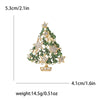 Christmas Rhinestone Christmas Tree Brooches for Women Unisex Enamel Botanical Pin Office Party Friend Gifts Jewelry Accessories - Image 6