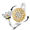 Gold Snake Adjustable Ring Silver Golden Letter A Free Heart Star Moon Open Rings For Women Jewelry Gift - Image 14
