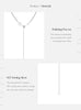 MODIAN 925 Sterling Silver Sparkling Gypsophila Y Shape Necklaces For Women Stars Choker Necklace Trendy Jewelry Gifts