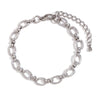 Silver Color Paper Clip Splicing Rough Round Chain Bowtie Rhombus Geometric Minimalist Love Bracelet - Image 19